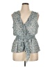 Max Studio 100% Polyester Blue Sleeveless Blouse Size XL - photo 1