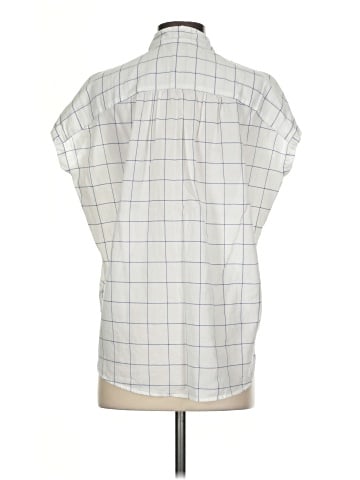 Madewell Central Tie-Sleeve Shirt in Windowpane (view 2)