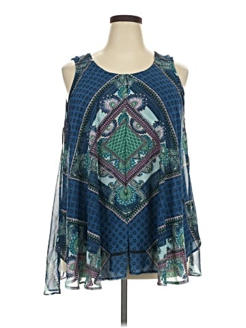 Roz & Ali Sleeveless Blouse (view 1)