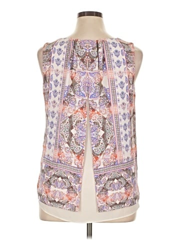 Rose + Olive Sleeveless Blouse (view 2)