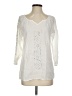 Elementz 100% Cotton Ivory 3/4 Sleeve Blouse Size S - photo 1