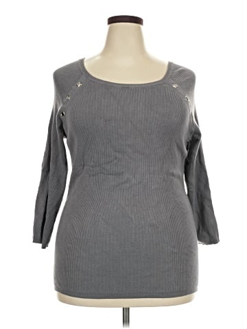 New York & Company 3/4 Sleeve Top (view 1)