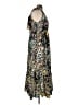 Venus 100% Polyester Animal Print Teal Casual Dress Size 16 - photo 4