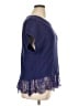 Maeve Blue Short Sleeve Top Size XL - photo 4