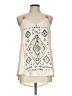 Jolt 100% Rayon Ivory Sleeveless Blouse Size L - photo 1