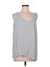 Eileen Fisher 100% Silk Gray Sleeveless Top Size M - photo 1