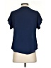Mine 100% Polyester Blue Short Sleeve Blouse Size S - photo 2