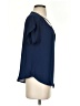 Mine 100% Polyester Blue Short Sleeve Blouse Size S - photo 4
