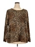 Chico's Brown Long Sleeve Top Size XXL (4) - photo 1
