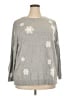 Talbots Stars Gray Pullover Sweater Size 2X - photo 1