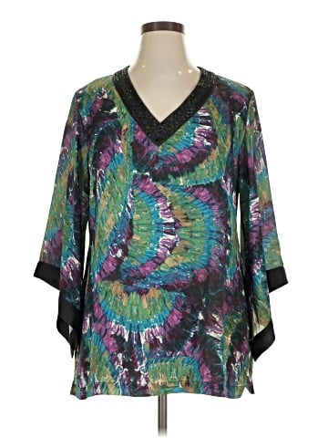 Dana Buchman 3/4 Sleeve Blouse (view 1)