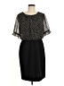 Connected Apparel 100% Polyester Polka Dots Black Cocktail Dress Size 8 (petite) - photo 1