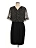 Connected Apparel 100% Polyester Polka Dots Black Cocktail Dress Size 8 (petite) - photo 2