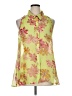 metaphor 100% Polyester Floral Green Sleeveless Blouse Size XL - photo 1