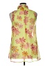 metaphor 100% Polyester Floral Green Sleeveless Blouse Size XL - photo 2