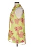 metaphor 100% Polyester Floral Green Sleeveless Blouse Size XL - photo 5