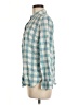 Talbots Checkered-gingham Teal Long Sleeve Button-Down Shirt Size M - photo 5