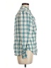 Talbots Checkered-gingham Teal Long Sleeve Button-Down Shirt Size M - photo 4