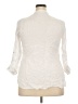 Zara White 3/4 Sleeve Button-Down Shirt Size XXL - photo 2