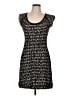 French Connection Graphic Black Casual Dress Size 10 - photo 1
