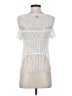 Bebe Ivory Short Sleeve Top Size XS - photo 2