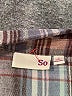 SO Plaid Burgundy Long Sleeve Blouse Size S - photo 7