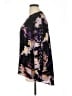 Jennifer Lopez 100% Polyester Floral Black Long Sleeve Blouse Size 1X - photo 5
