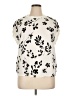 Tahari 100% Polyester Ivory Short Sleeve Blouse Size XL - photo 1