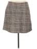Crescent Plaid Gray Casual Skirt Size L - photo 1