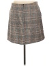 Crescent Plaid Gray Casual Skirt Size L - photo 2