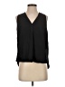 DKNY 100% Polyester Black Sleeveless Blouse Size XXS - photo 1