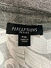 Perceptions Graphic Silver Cocktail Dress Size XL Petite - photo 7