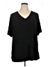 Susan Graver Black Short Sleeve Top Size XL - photo 1