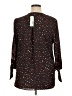 West Kei 100% Polyester Brown 3/4 Sleeve Blouse Size XL - photo 2