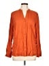 Primark 100% Viscose Orange Long Sleeve Blouse Size 10 - photo 1