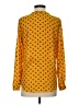 Dna Couture 100% Polyester Polka Dots Yellow Long Sleeve Blouse Size S - photo 2