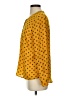 Dna Couture 100% Polyester Polka Dots Yellow Long Sleeve Blouse Size S - photo 5