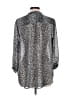 Forever 21 Animal Print Silver 3/4 Sleeve Blouse Size L - photo 2
