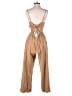Japna Solid Tan Jumpsuit Size M - photo 2