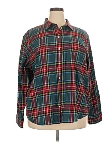 J.Crew Factory Store Long Sleeve Button-Down Shirt (view 1)
