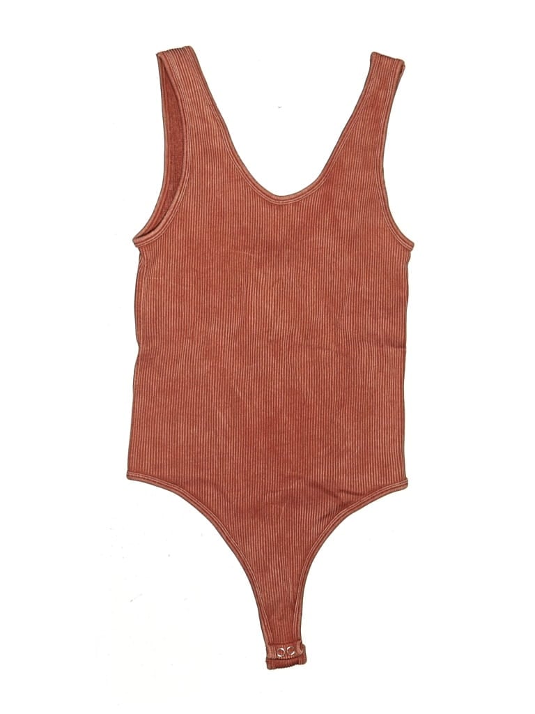 Pre-owned Forever 21 Bodysuit In Brown