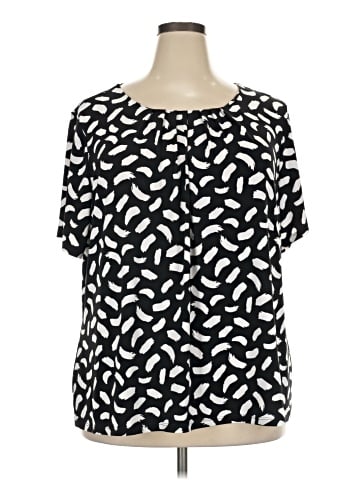 Calvin Klein Short Sleeve Blouse (view 1)