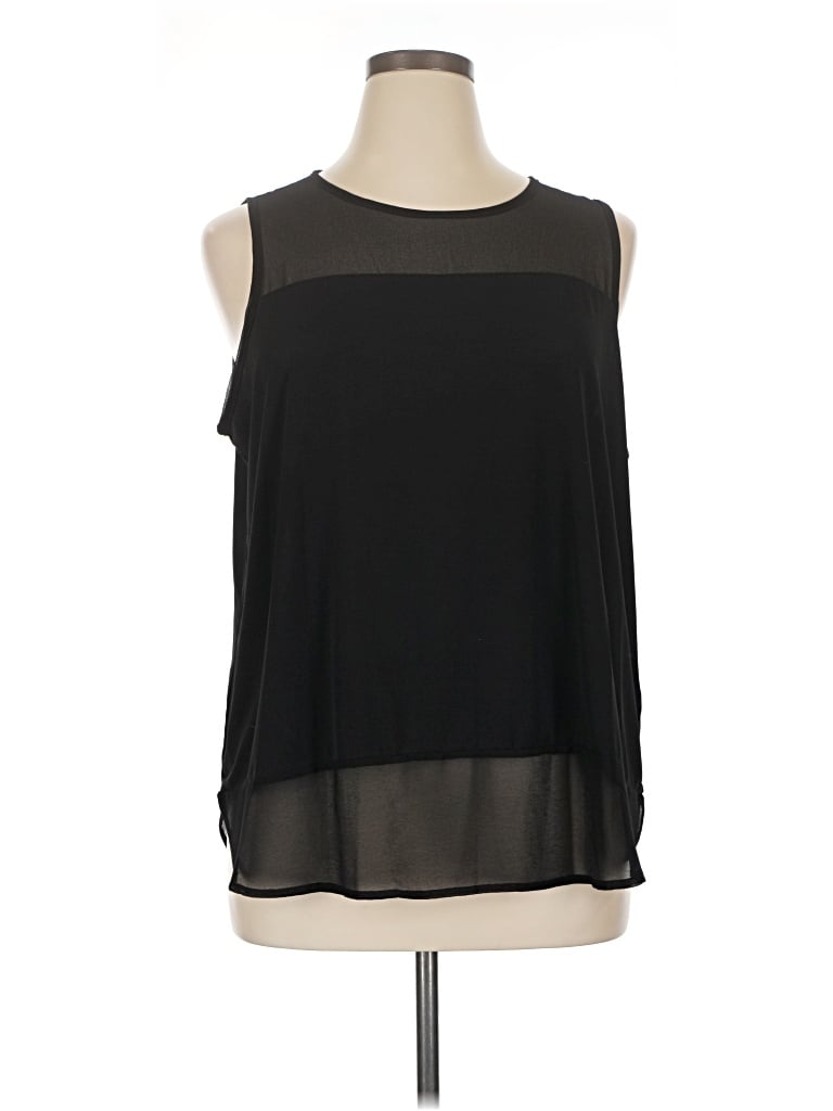 Pre-owned Misia Sleeveless Blouse In Black