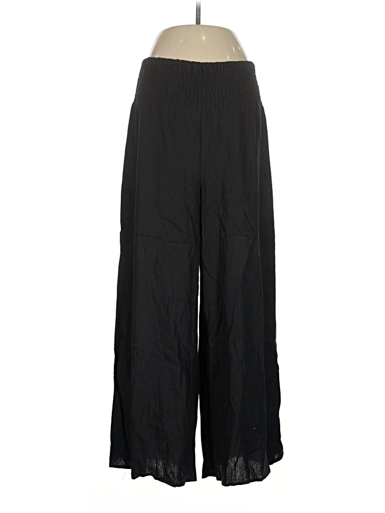 Pre-owned Cece Linen Pants In Black