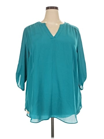Worthington 3/4 Sleeve Blouse (view 1)