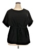 Worthington Black Short Sleeve Blouse Size 2X - photo 1