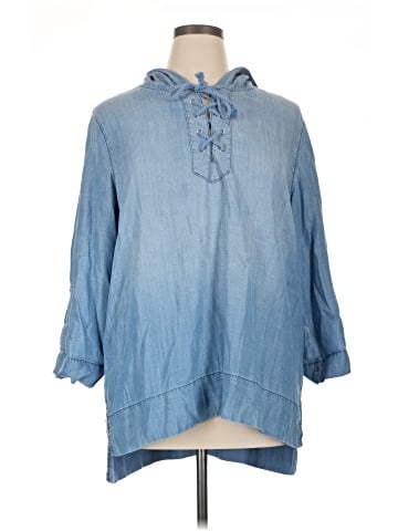 Zenergy by Chico's 3/4 Sleeve T-Shirt (view 1)