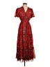 Max Studio 100% Polyester Paisley Red Casual Dress Size XS - photo 1