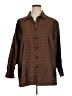 ASOS 100% Polyester Houndstooth Brown 3/4 Sleeve Blouse Size XL - photo 1