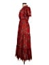 Max Studio 100% Polyester Paisley Red Casual Dress Size XS - photo 5